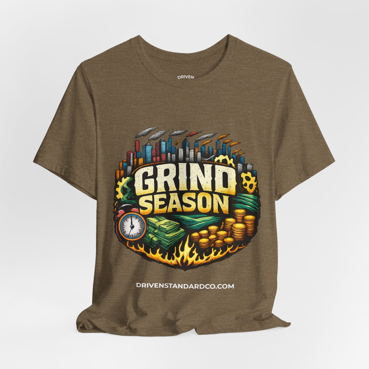 Grind Season Tee — Hustle Money & Success Graphic T-Shirt
