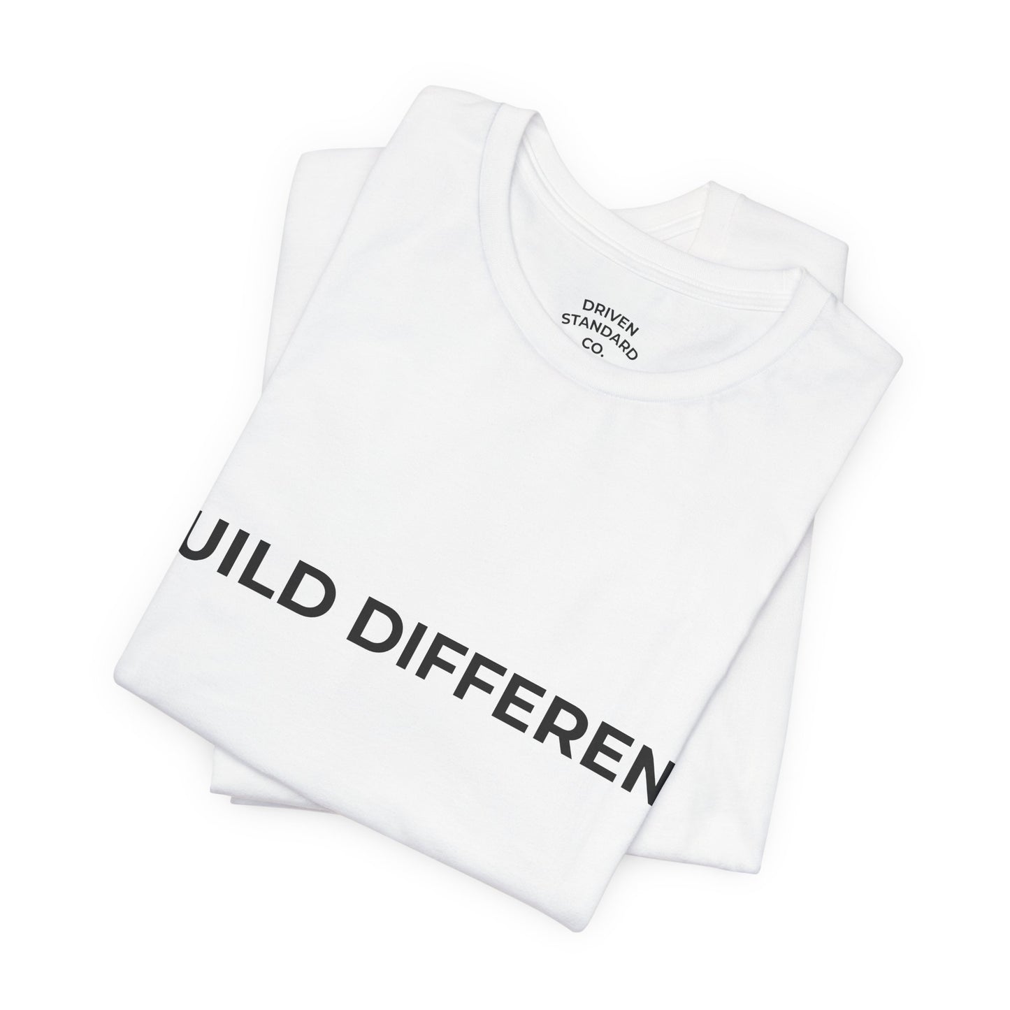 Build Different Tee — Minimalist Motivational T‑Shirt
