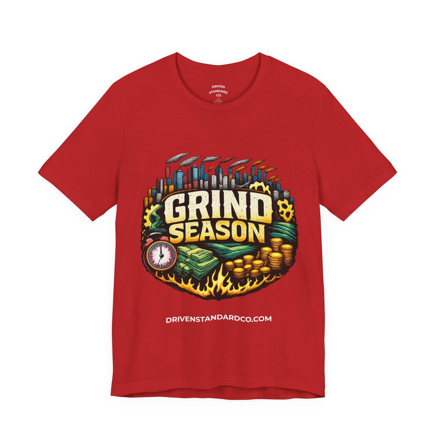 Grind Season Tee — Hustle Money & Success Graphic T-Shirt
