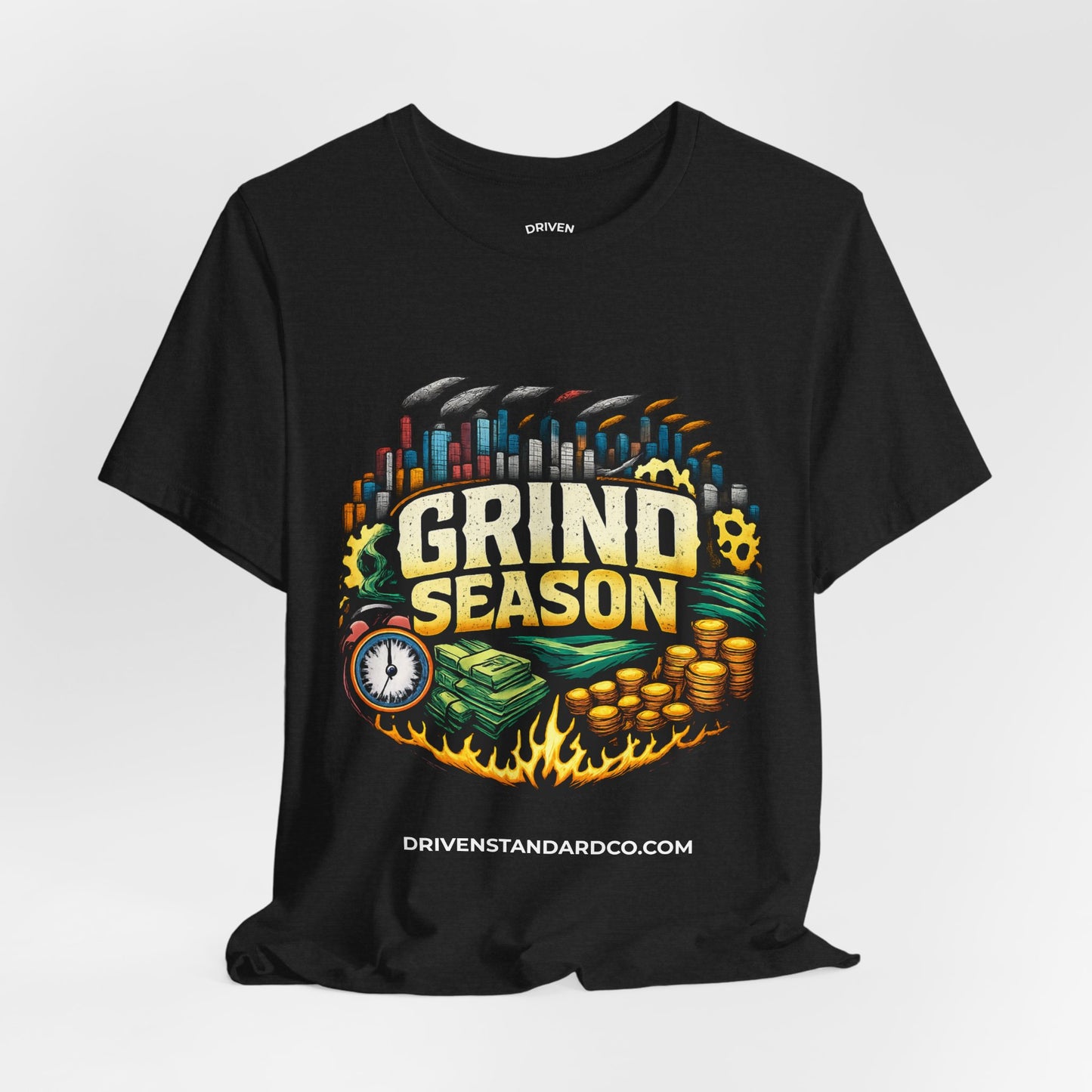 Grind Season Tee — Hustle Money & Success Graphic T-Shirt