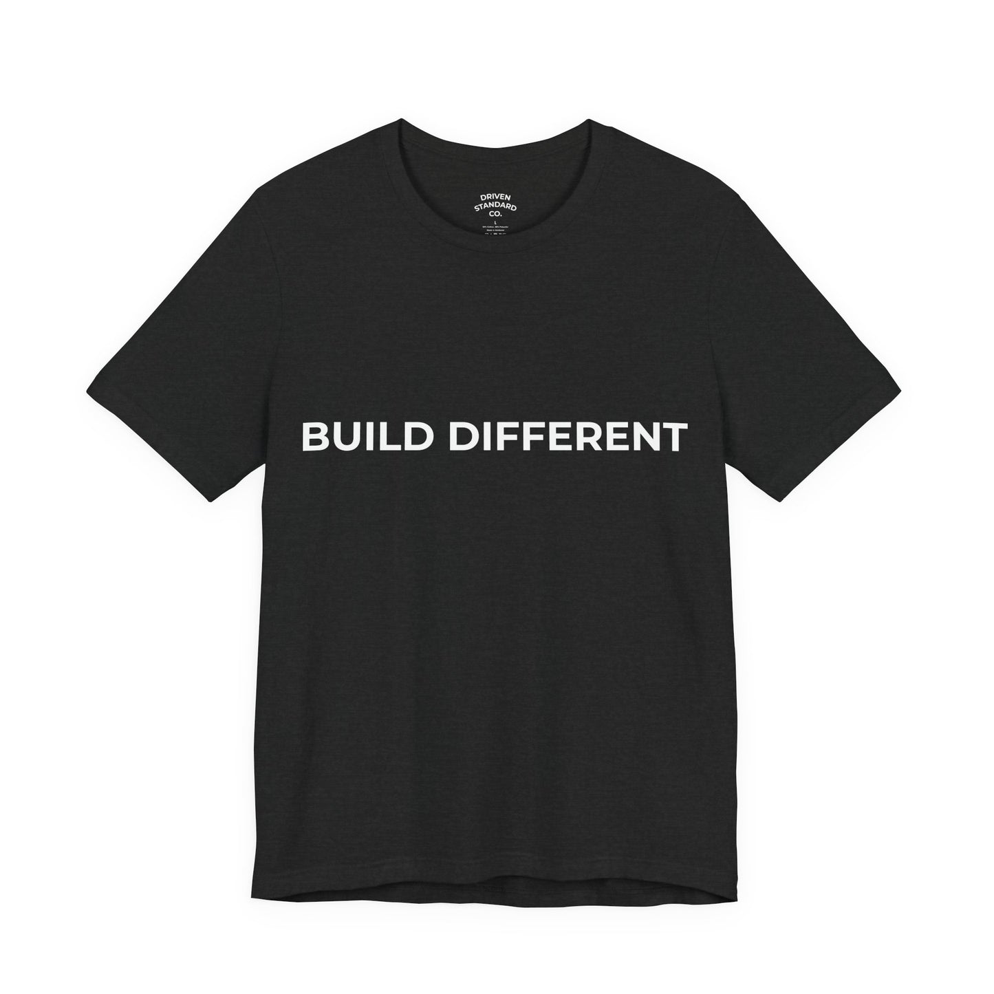 Build Different Tee — Minimalist Motivational T‑Shirt