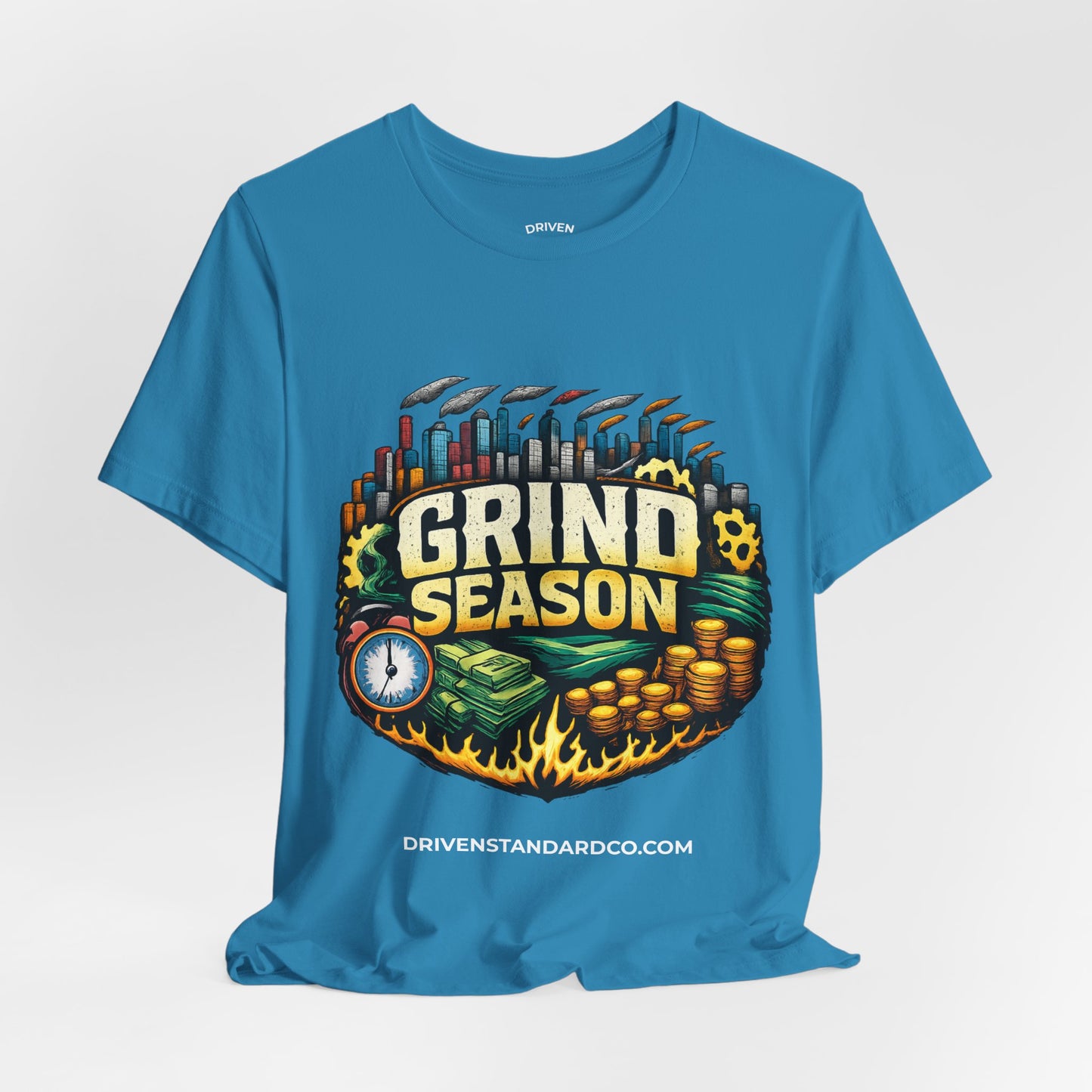 Grind Season Tee — Hustle Money & Success Graphic T-Shirt