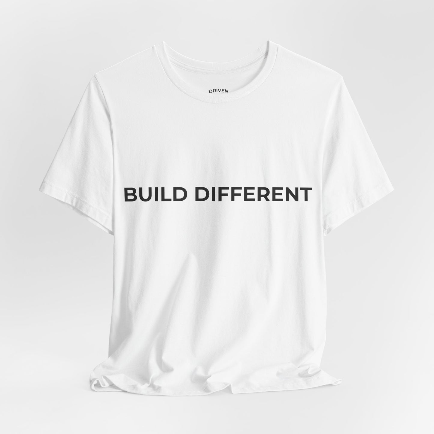 Build Different Tee — Minimalist Motivational T‑Shirt