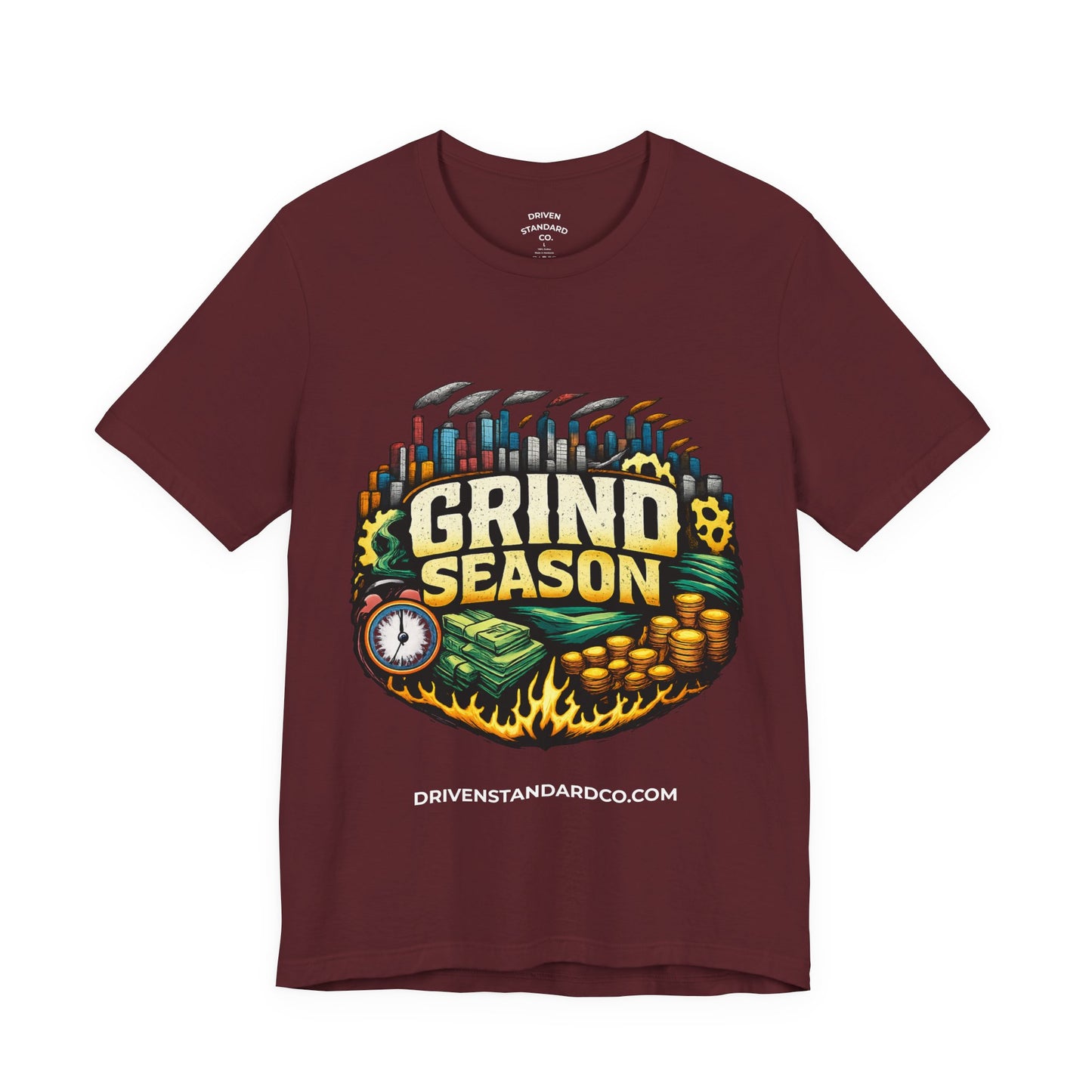 Grind Season Tee — Hustle Money & Success Graphic T-Shirt