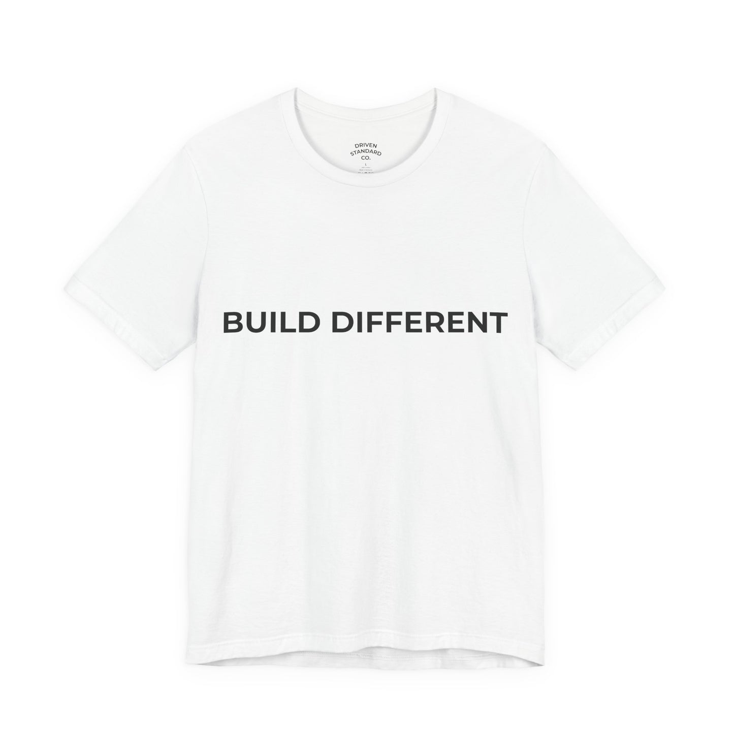 Build Different Tee — Minimalist Motivational T‑Shirt